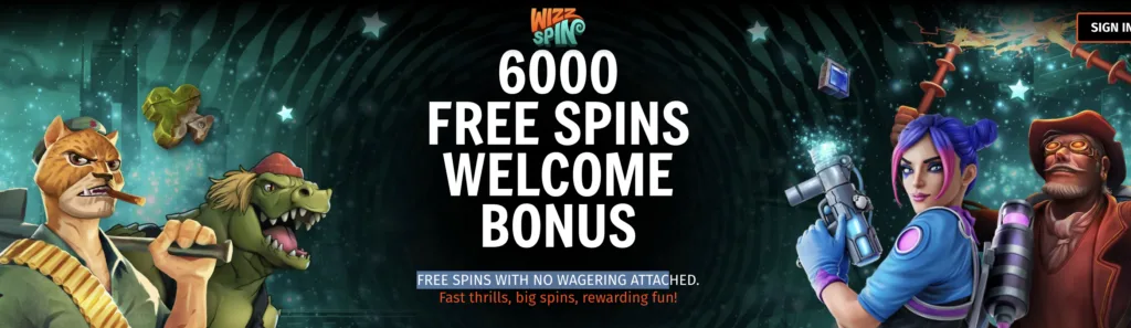 Wizz Spin Casino bonus