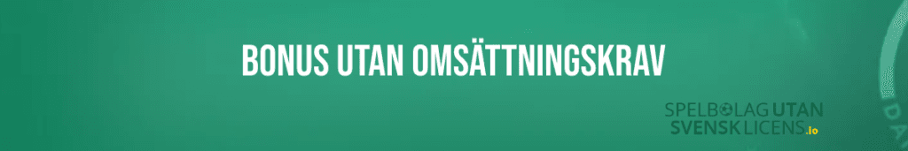 odds Bonus utan omsättningskrav