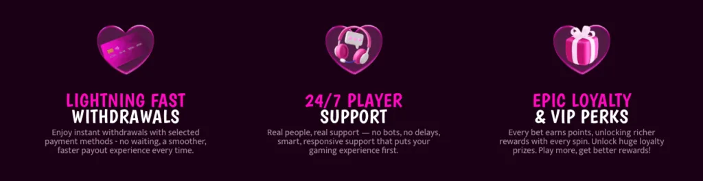 Fördelar med Slot Heart Casino
